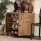 Baxton Studio Glidden ModernOak Brown Finished Wood 2-Door Shoe Storage Cabinet 196-11929-ZORO - alternate 8